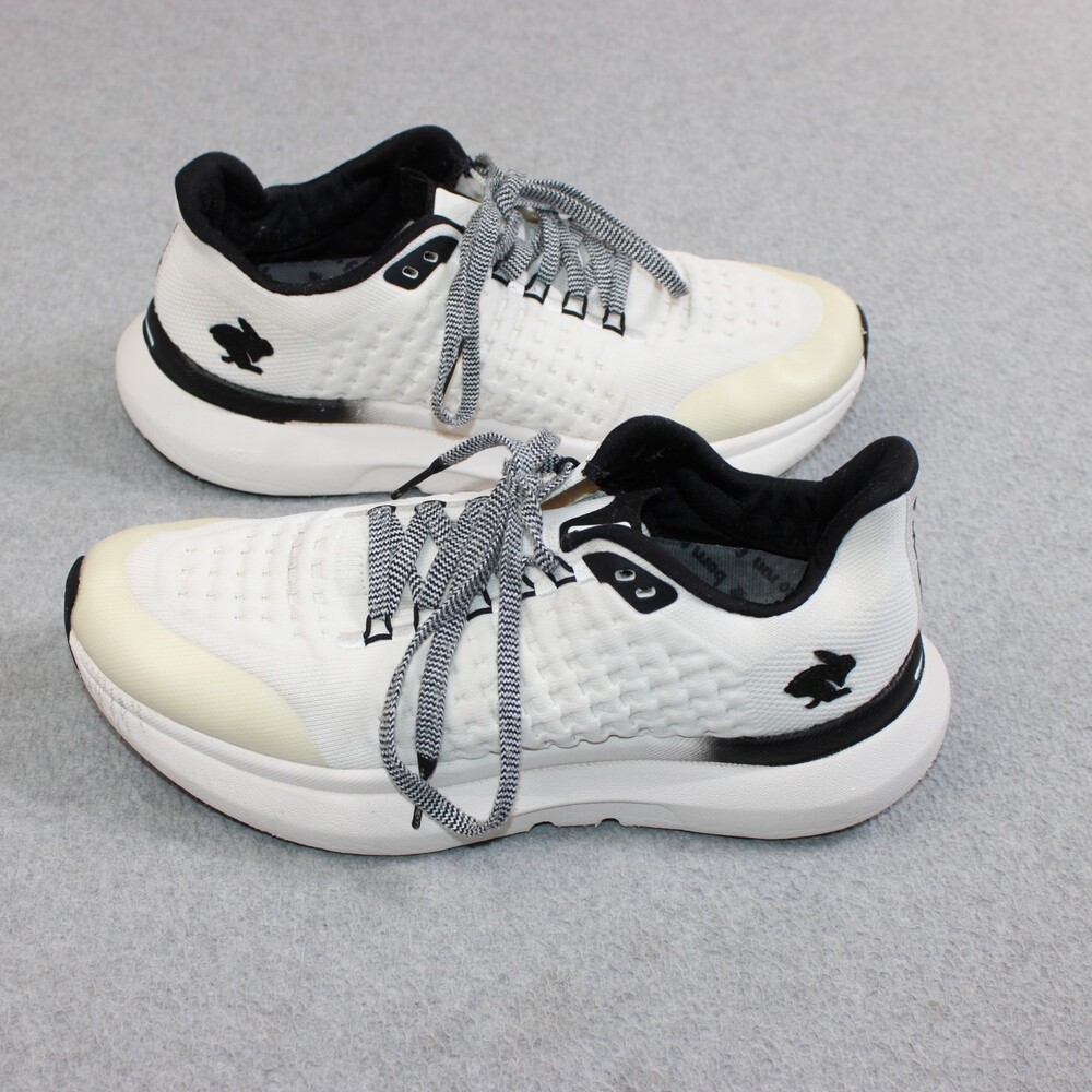 Rabbit Running Shoes Womens Size 9.5 White Running Sneakers Comfort Cushioned